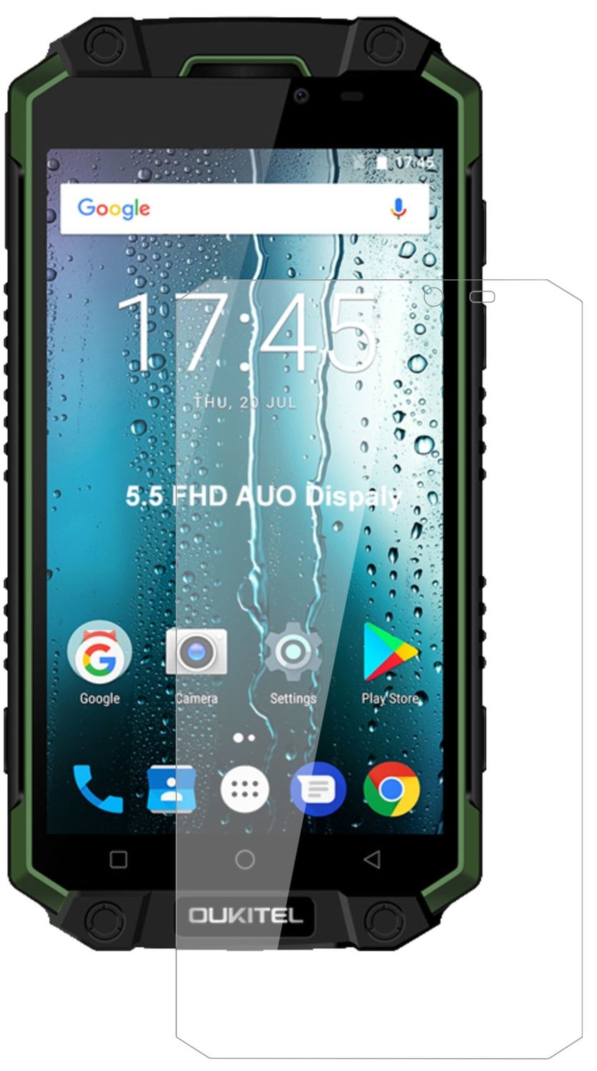 OukitelK10000 Max mit aufgebrachter dipos Flex Schutzfolie, glasklare Darstellung ohne Einschränkungen