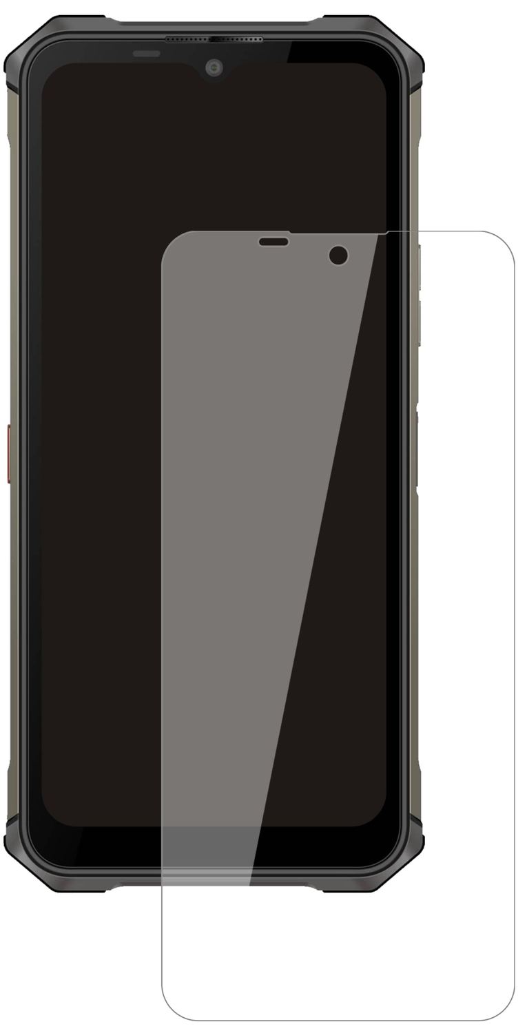 OukitelWP13 mit aufgebrachter dipos Flex Schutzfolie, glasklare Darstellung ohne Einschränkungen