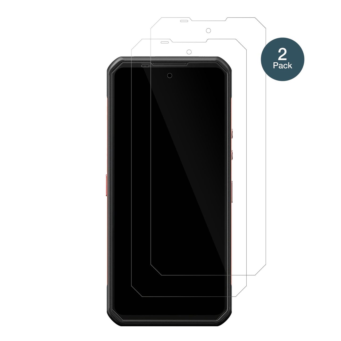 OukitelWP300 5G mit aufgebrachter dipos Flex Schutzfolie, glasklare Darstellung ohne Einschränkungen