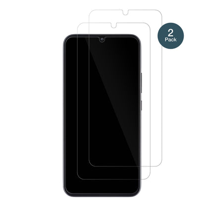 SamsungGalaxy A34 5G mit aufgebrachter dipos Flex Schutzfolie, glasklare Darstellung ohne Einschränkungen