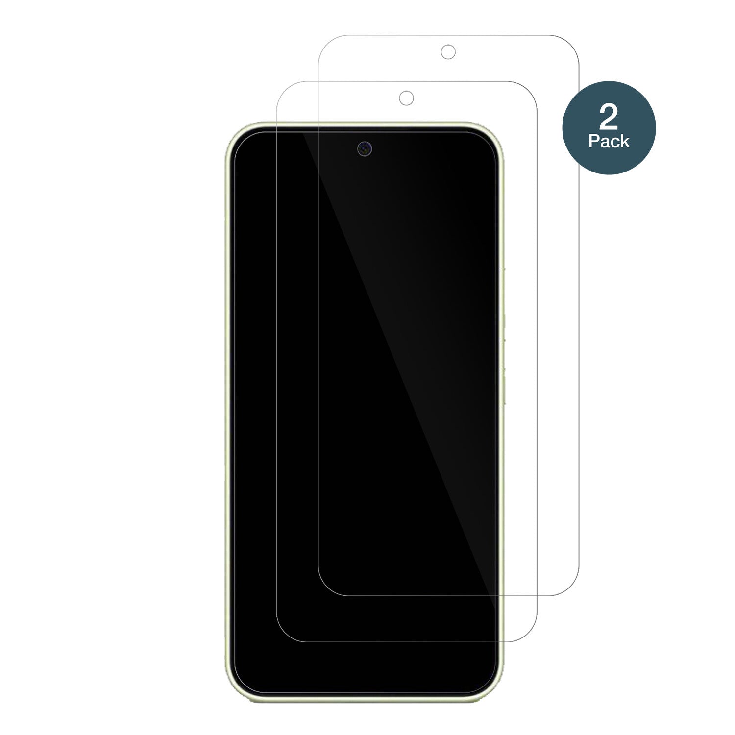 SamsungGalaxy A54 mit aufgebrachter dipos Flex Schutzfolie, glasklare Darstellung ohne Einschränkungen