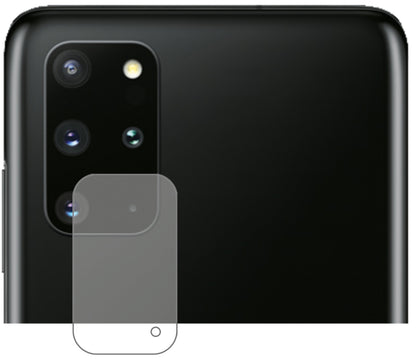 SamsungGalaxy S20 Plus 5G Kameralinse mit aufgebrachter dipos Flex Schutzfolie, glasklare Darstellung ohne Einschränkungen