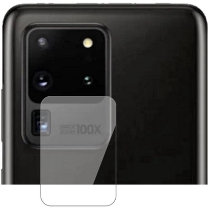SamsungGalaxy S20 Ultra Kameralinse mit aufgebrachter dipos Flex Schutzfolie, glasklare Darstellung ohne Einschränkungen