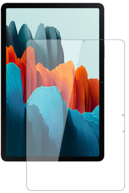 SamsungGalaxy Tab S7 Wi-Fi mit aufgebrachter dipos Flex Schutzfolie, glasklare Darstellung ohne Einschränkungen