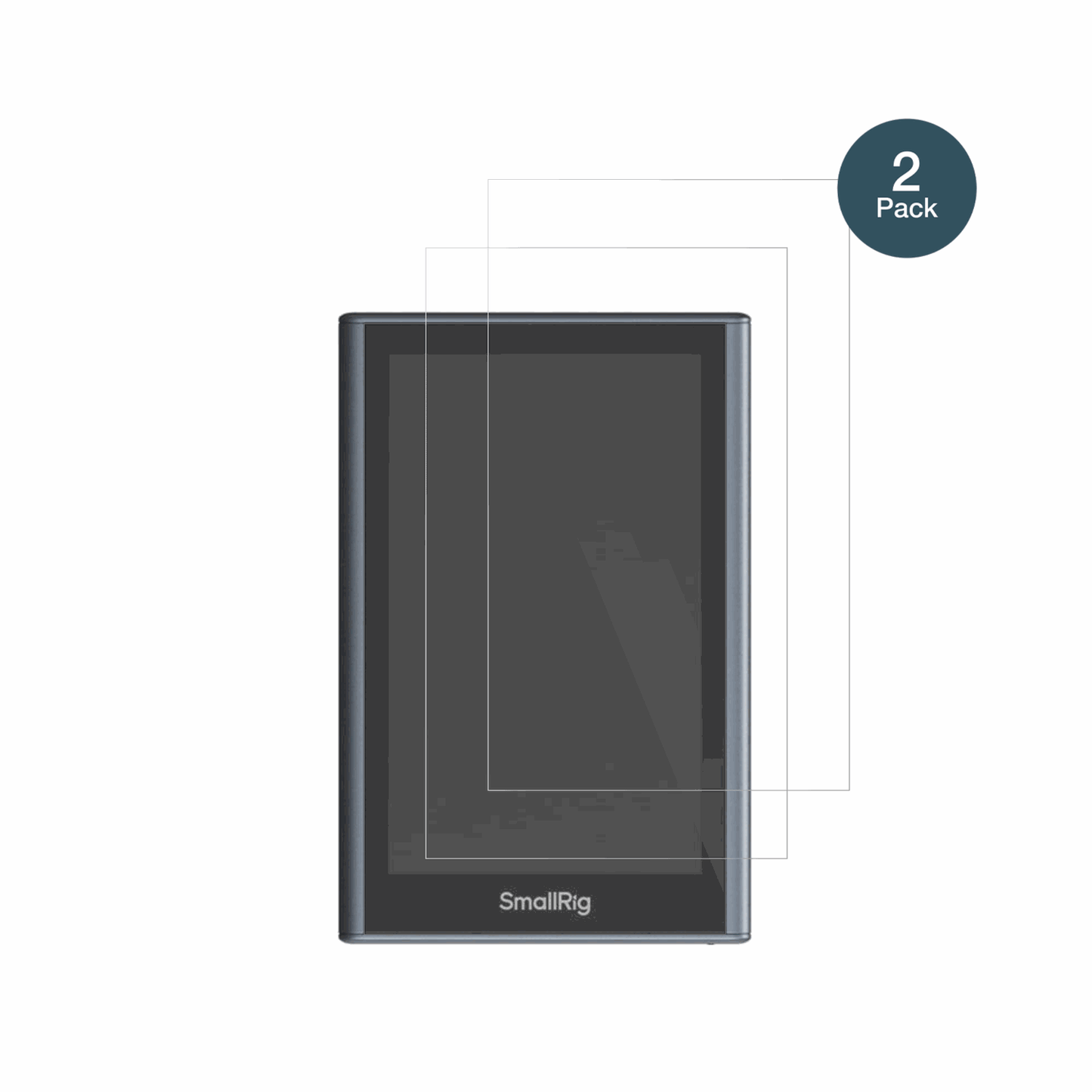 SmallRigWireless Monitor 4850B mit aufgebrachter dipos Flex Schutzfolie, glasklare Darstellung ohne Einschränkungen
