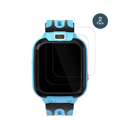 SmartwatchKinder mit Telefonfunktion mit aufgebrachter dipos Flex Schutzfolie, glasklare Darstellung ohne Einschränkungen