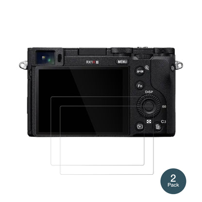 SonyDSC-RX1R III mit aufgebrachter dipos Flex Schutzfolie, glasklare Darstellung ohne Einschränkungen