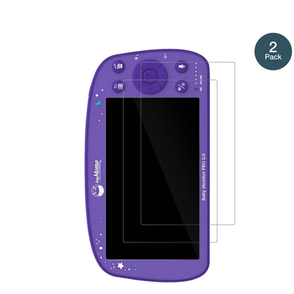 SoyMomoBaby Monitor Pro 2.0 mit aufgebrachter dipos Flex Schutzfolie, glasklare Darstellung ohne Einschränkungen