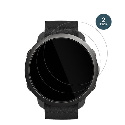 Suunto3 mit aufgebrachter dipos Flex Schutzfolie, glasklare Darstellung ohne Einschränkungen
