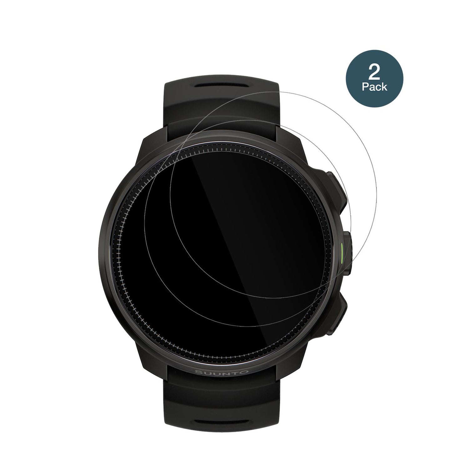 SuuntoOcean mit aufgebrachter dipos Flex Schutzfolie, glasklare Darstellung ohne Einschränkungen