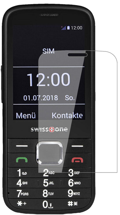 SwisstoneBBM 570 mit aufgebrachter dipos Flex Schutzfolie, glasklare Darstellung ohne Einschränkungen