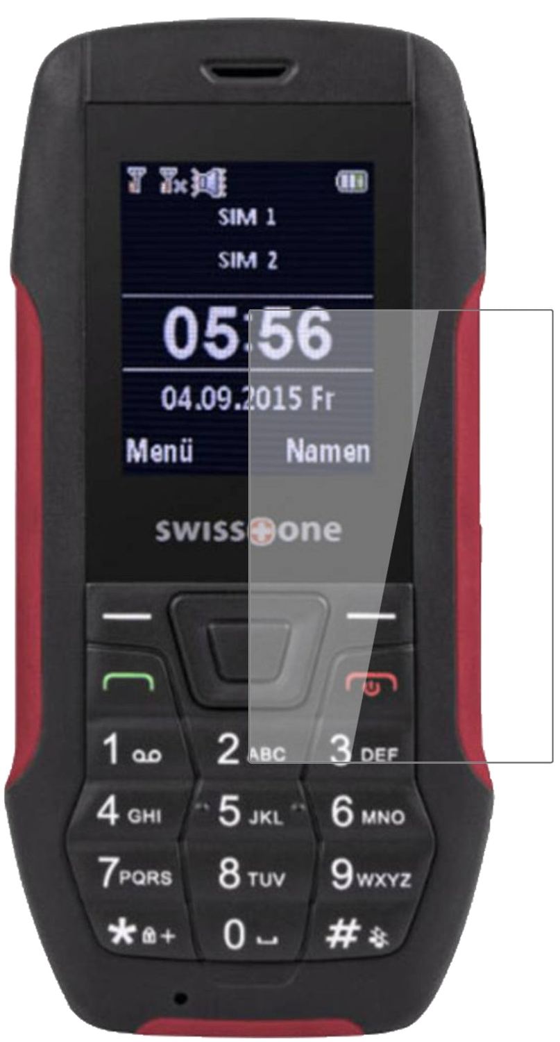 SwisstoneSX 567 mit aufgebrachter dipos Flex Schutzfolie, glasklare Darstellung ohne Einschränkungen