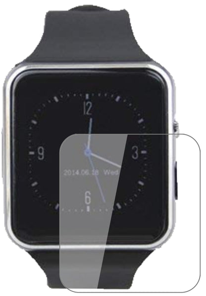 TagobeeTB01 Smartwatch mit aufgebrachter dipos Flex Schutzfolie, glasklare Darstellung ohne Einschränkungen