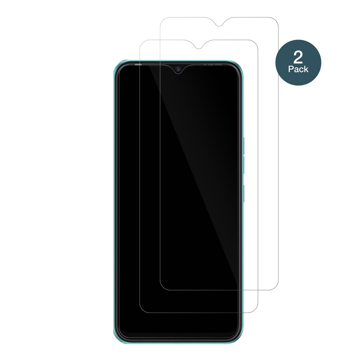 TECNOSpark 8C mit aufgebrachter dipos Flex Schutzfolie, glasklare Darstellung ohne Einschränkungen
