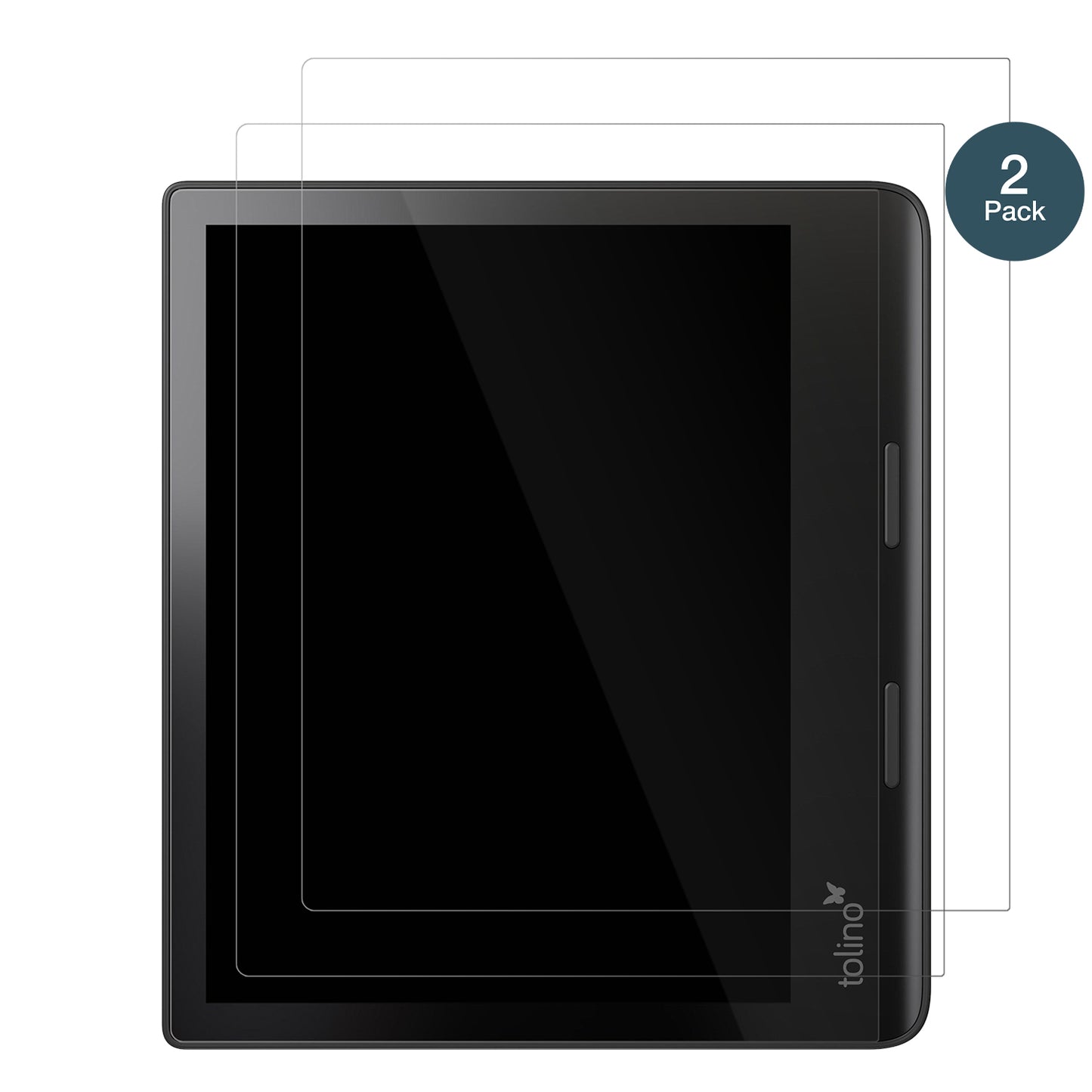 TolinoEpos 3 e-Book Reader mit aufgebrachter dipos Flex Schutzfolie, glasklare Darstellung ohne Einschränkungen