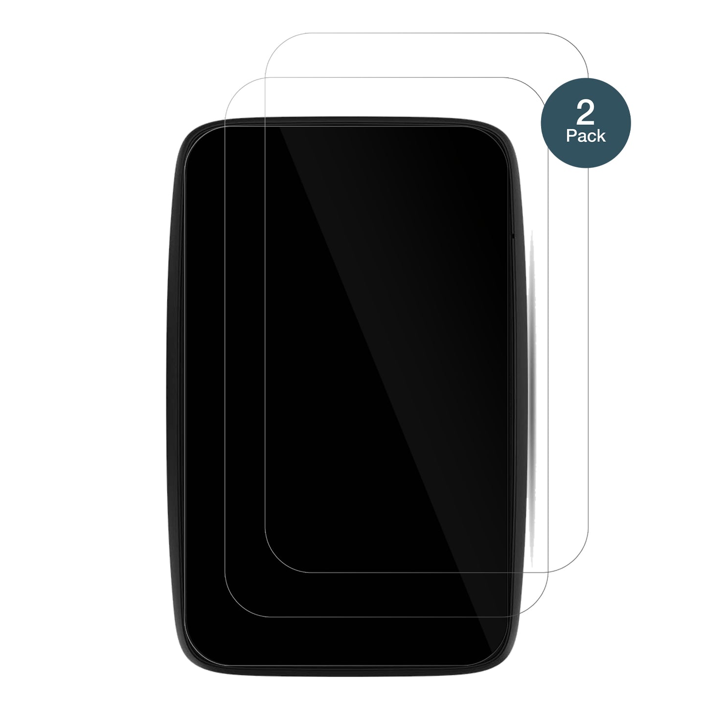 TomTomGo Expert Plus 7 mit aufgebrachter dipos Flex Schutzfolie, glasklare Darstellung ohne Einschränkungen