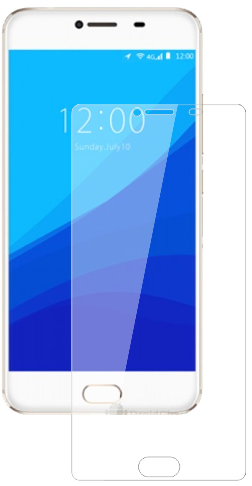 UmidigiG mit aufgebrachter dipos Flex Schutzfolie, glasklare Darstellung ohne Einschränkungen