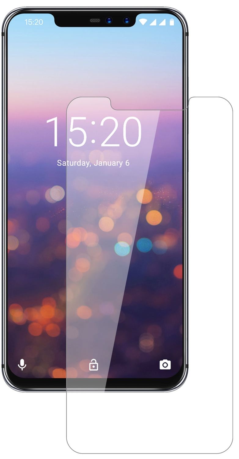 UmidigiZ2 Pro mit aufgebrachter dipos Flex Schutzfolie, glasklare Darstellung ohne Einschränkungen