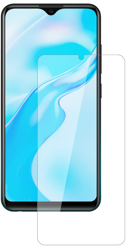 VivoY1s mit aufgebrachter dipos Flex Schutzfolie, glasklare Darstellung ohne Einschränkungen