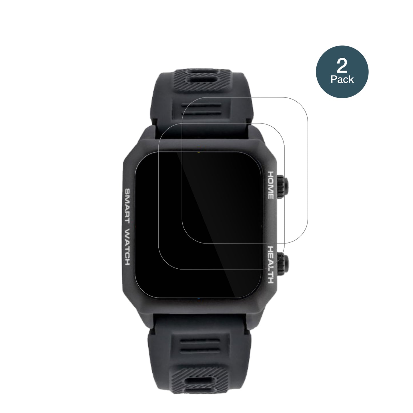 WatchmarkKardiowatch FOCUS mit aufgebrachter dipos Flex Schutzfolie, glasklare Darstellung ohne Einschränkungen