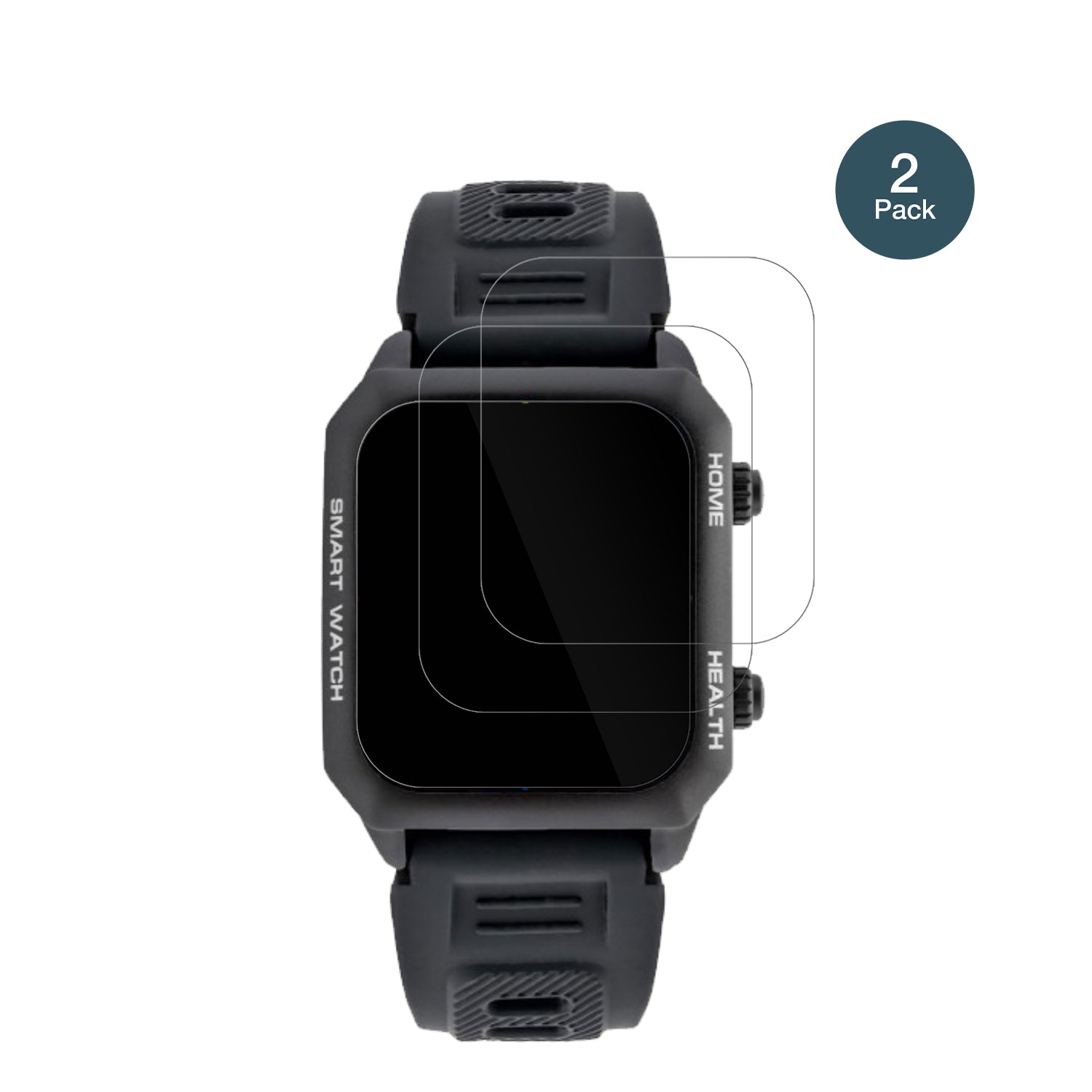 WatchmarkKardiowatch FOCUS mit aufgebrachter dipos Flex Schutzfolie, glasklare Darstellung ohne Einschränkungen