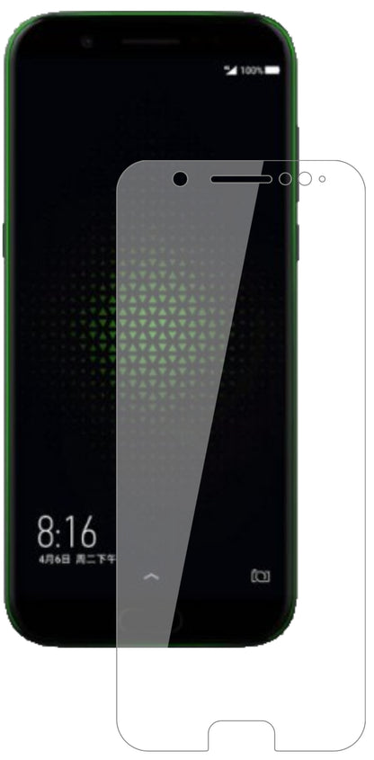 XiaomiBlack Shark mit aufgebrachter dipos Flex Schutzfolie, glasklare Darstellung ohne Einschränkungen
