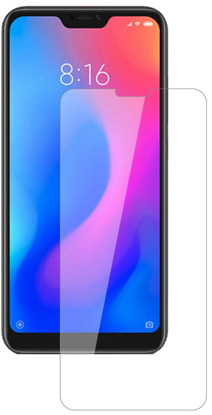 XiaomiRedmi 6 Pro mit aufgebrachter dipos Flex Schutzfolie, glasklare Darstellung ohne Einschränkungen