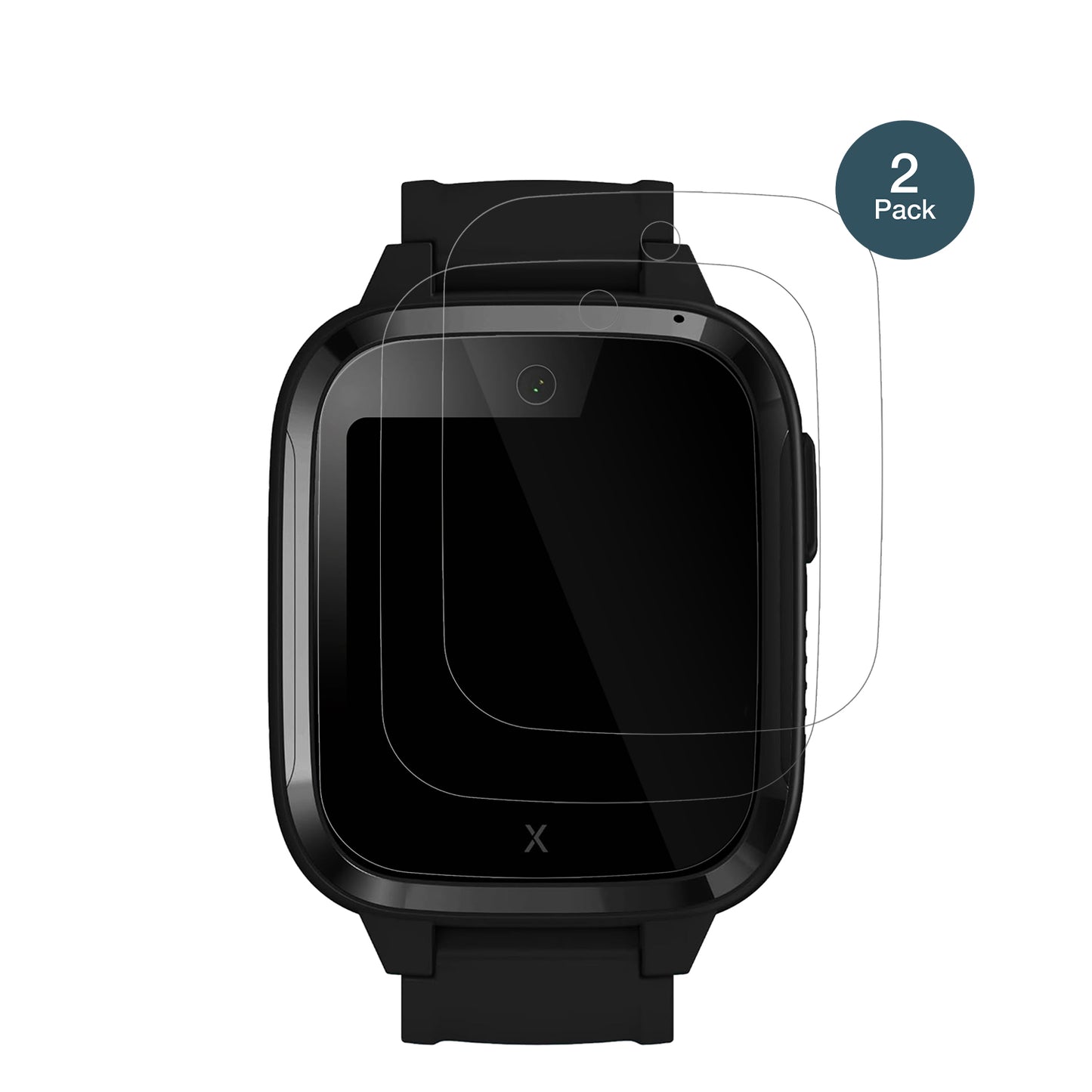 XPLORAKidzi Smartwatch mit aufgebrachter dipos Flex Schutzfolie, glasklare Darstellung ohne Einschränkungen