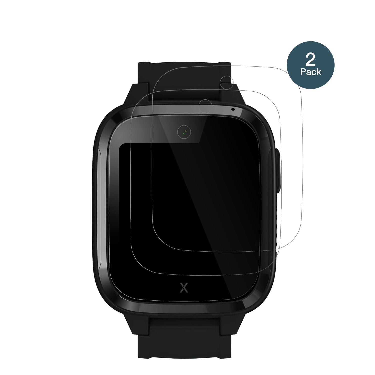 XPLORAKidzi Smartwatch mit aufgebrachter dipos Flex Schutzfolie, glasklare Darstellung ohne Einschränkungen