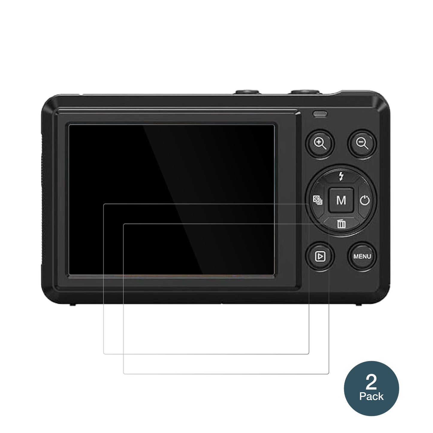 YiFuarDigitalkamera 64MP mit aufgebrachter dipos Flex Schutzfolie, glasklare Darstellung ohne Einschränkungen