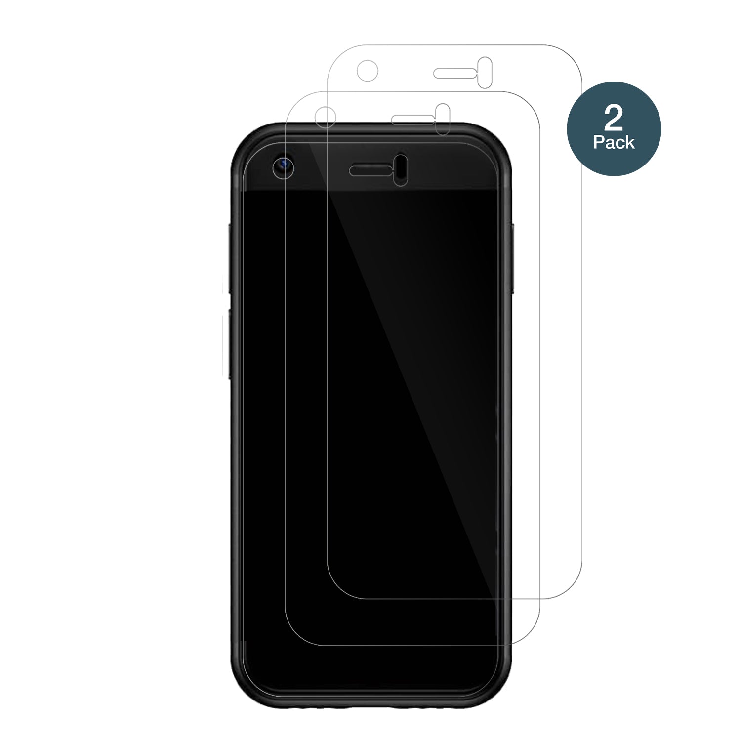 YOHOPE3G Mini Handy mit aufgebrachter dipos Flex Schutzfolie, glasklare Darstellung ohne Einschränkungen