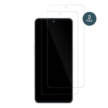 ZTEAxon 40 SE mit aufgebrachter dipos Flex Schutzfolie, glasklare Darstellung ohne Einschränkungen