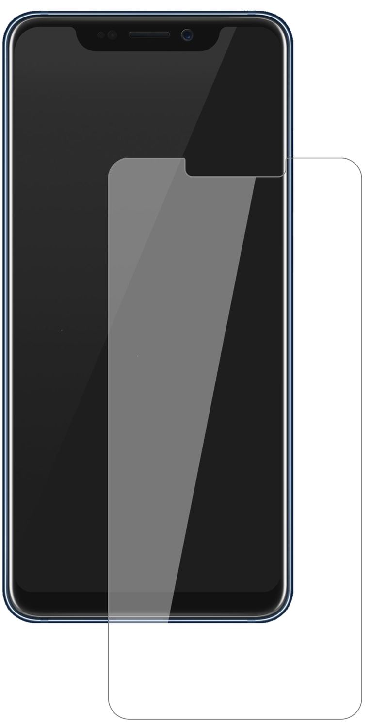 ZTEAxon 9 Pro mit aufgebrachter dipos Flex Schutzfolie, glasklare Darstellung ohne Einschränkungen