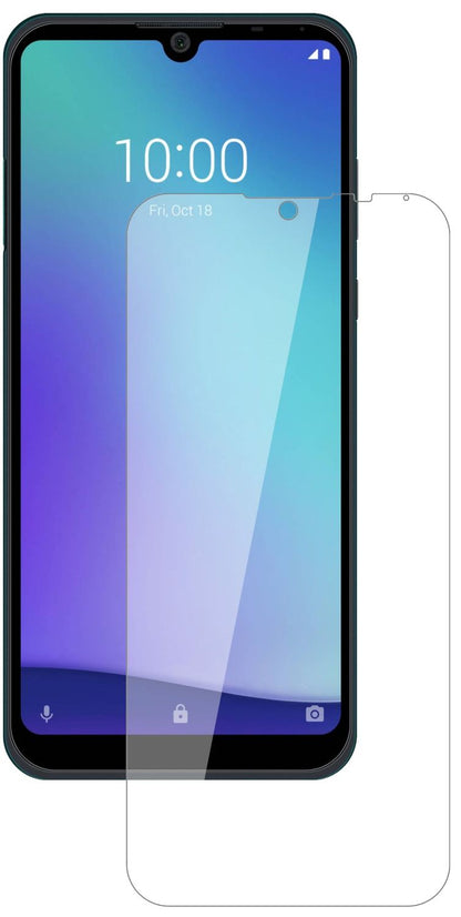 ZTEBlade A5 (2020) mit aufgebrachter dipos Flex Schutzfolie, glasklare Darstellung ohne Einschränkungen