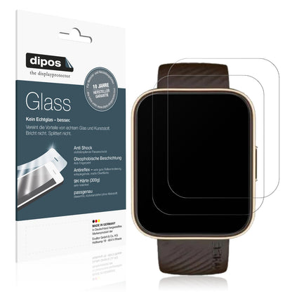 Matte Displayschutzfolie von dipos passend für Noise Colorfit Vision 2 Buzz, 9H kratzfest und blasenfrei montiert
