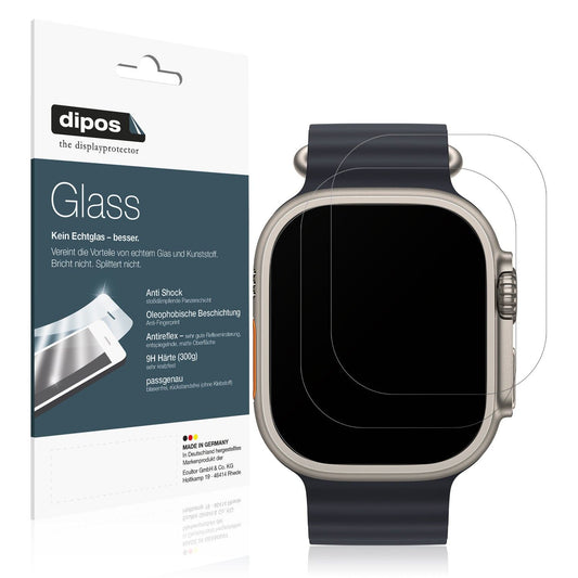 2x 9H Schutzfolie matt für Apple Watch Ultra 3 Panzerfolie