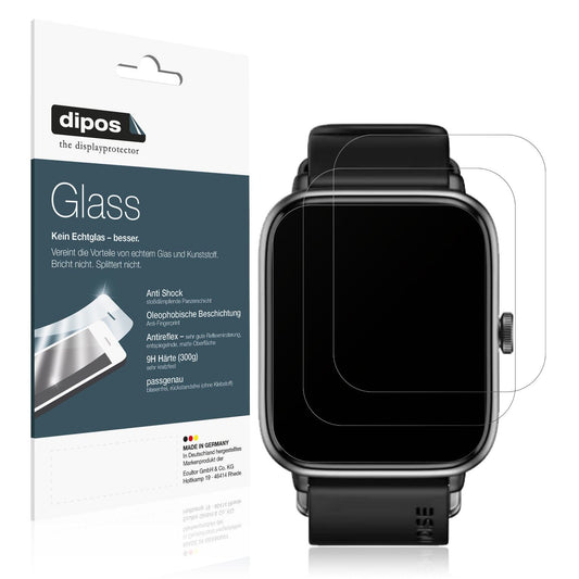 Matte Displayschutzfolie von dipos passend für Noise ColorFit Pro 4, 9H kratzfest und blasenfrei montiert