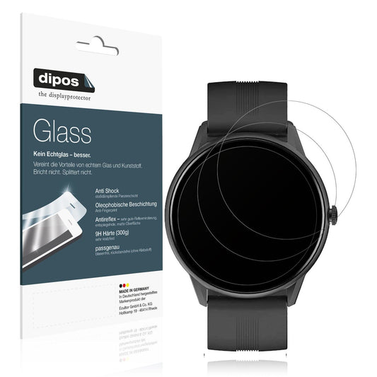 1x 9H Schutzfolie matt für Lytimes 1,3 Zoll Smartwatch Panzerfolie