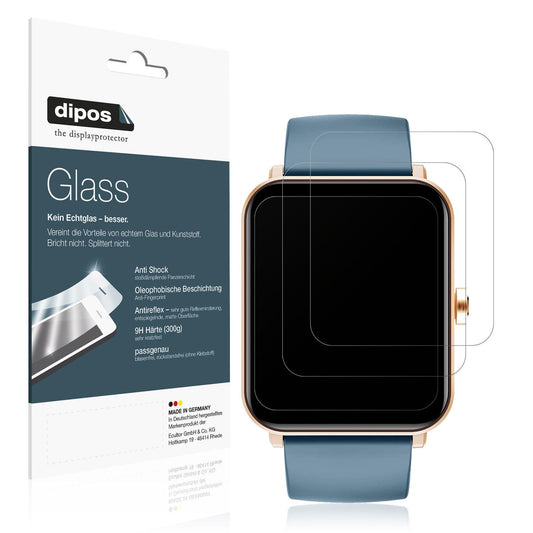 1x 9H Schutzfolie matt für Huakua G50 Smartwatch Panzerfolie