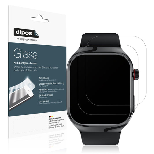 2x 9H Schutzfolie matt für TK16 Smartwatch 2.04 Zoll Panzerfolie