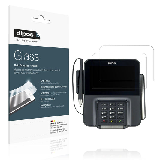 2x 9H Schutzfolie matt für Verifone M400 Panzerfolie