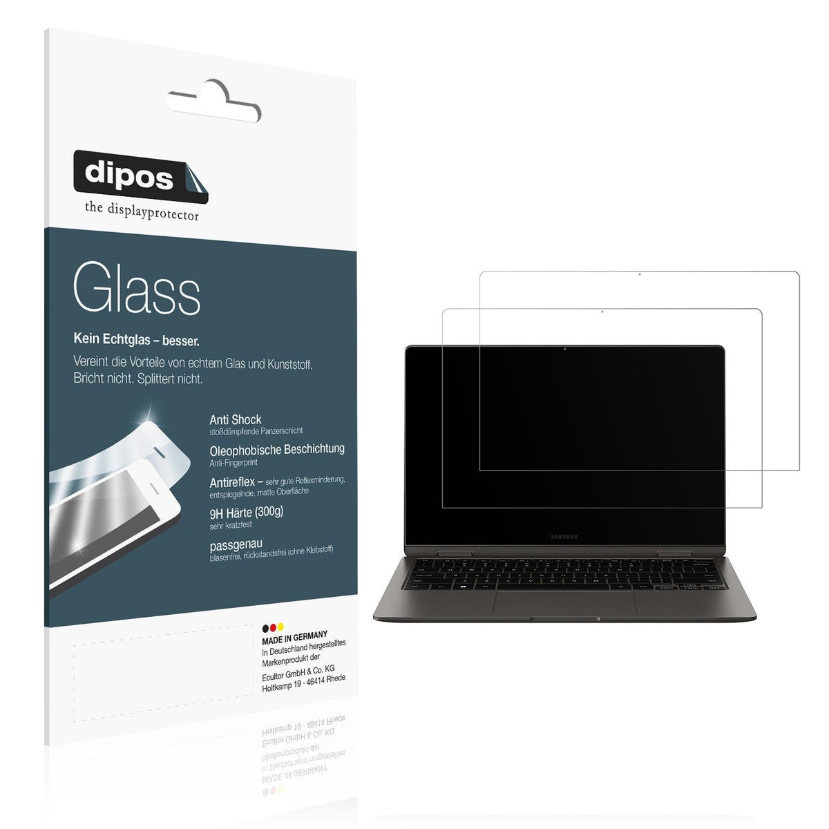 2x 9H Schutzfolie matt für Samsung Galaxy Book 3 360 13.3 NP730QFG Panzerfolie