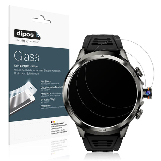 2x 9H Schutzfolie matt für Rogbid Model R2 Smartwatch Panzerfolie