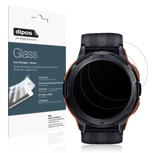 2x 9H Schutzfolie matt für Oukitel BT10 / BT103 Smartwatch Panzerfolie