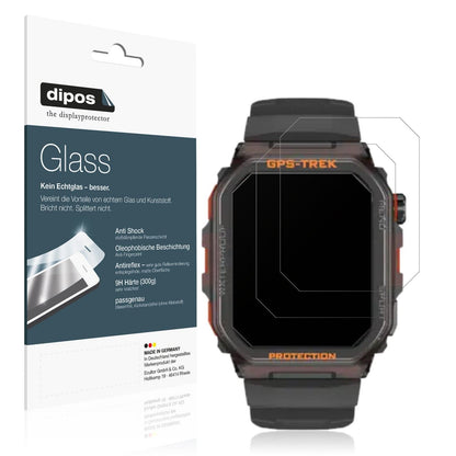 2x 9H Schutzfolie matt für Rogbid Tank G2 Smartwatch Panzerfolie