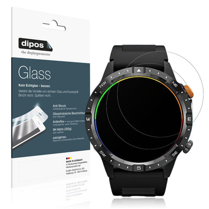 2x 9H Schutzfolie matt für Banlvs Smartwatch 1.39 Zoll Panzerfolie
