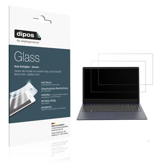 2x 9H Schutzfolie matt für VALE Laptop R15E 15.6 Zoll Panzerfolie