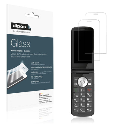 2x 9H Schutzfolie matt für Emporia TOUCHSMART 4G Panzerfolie