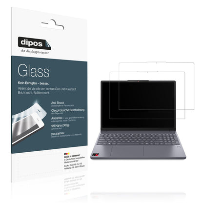 2x 9H Schutzfolie matt für Lenovo IdeaPad Slim 3x Panzerfolie