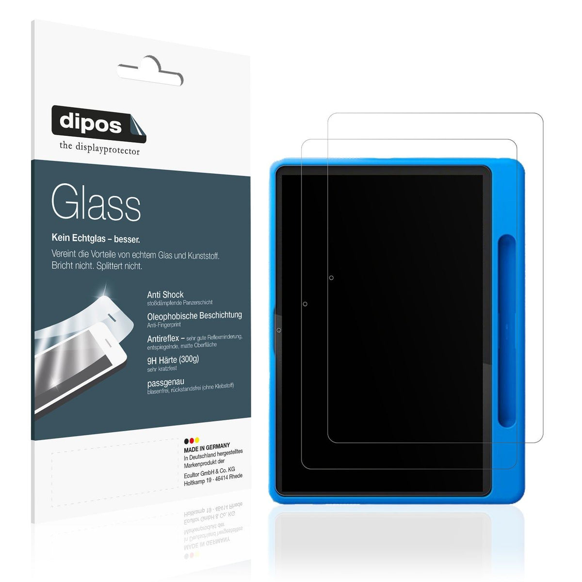 2x 9H Schutzfolie matt für Lenovo Tab 3.Gen 10.1 Zoll Kids Panzerfolie